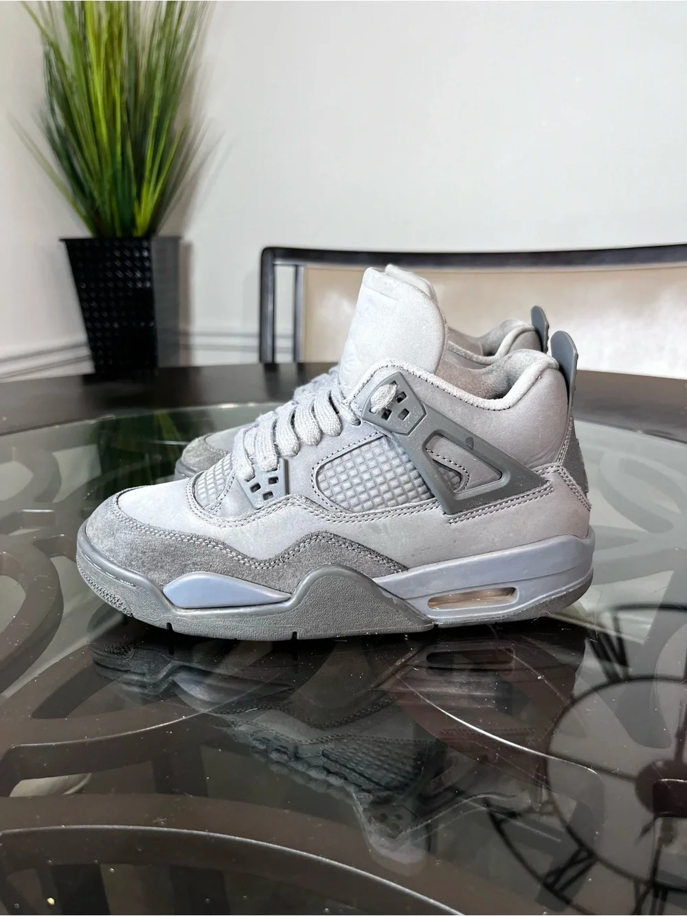 Nike Air Jordan 4 Retro SE Paris Olympics Wet Cement Youth Sz 5.5 Y